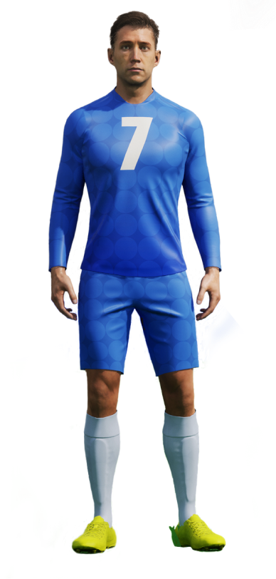 Football player 3D model